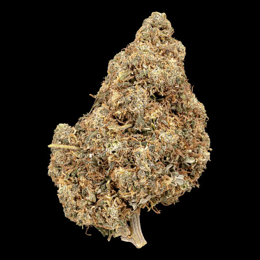 Groovy Ganja 18% CBD glasshouse cannabis flower with compact green buds